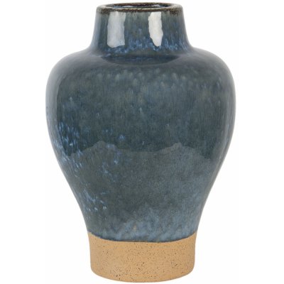 Modro hnědá keramická váza Lorenzo - Ø 21*31 cm - Clayre & Eef – Hledejceny.cz