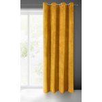EUROFIRANY ZATEMŇOVACÍ ZÁVĚS NA KROUŽCÍCH VILLA 140X250 CM HOŘČICOVÁ – Hledejceny.cz