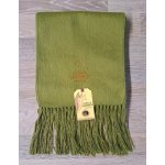 Alpaka Camargo jemná šála z vlny alpaky olivová – Zboží Mobilmania