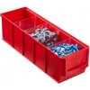 Úložný box Allit Plastový regálový box ShelfBox 91 x 300 x 81 mm červený