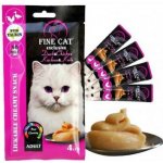Fine Cat Exclusive krémová svačinka kachna&kuře 4 x 15 g – Zbozi.Blesk.cz