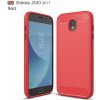 Pouzdro a kryt na mobilní telefon Pouzdro JustKing plastové s broušenou texturou Samsung Galaxy J5 2017 - červené
