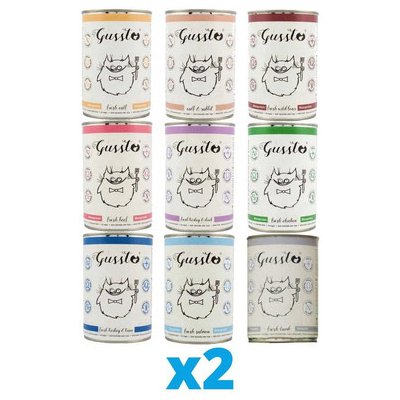 GUSSTO Cat mix příchutí 18 x 400 g