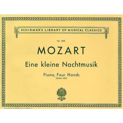 Wolfgang Amadeus Mozart Eine Kleine Nachtmusik Piano Duet noty, klavírní duet – Hledejceny.cz