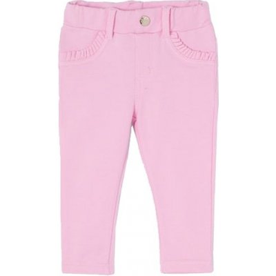 MAYORAL Dívčí bavlněné kalhoty světle růžové