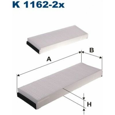 Filtr, vzduch v interiéru FILTRON K 1162-2x – Hledejceny.cz