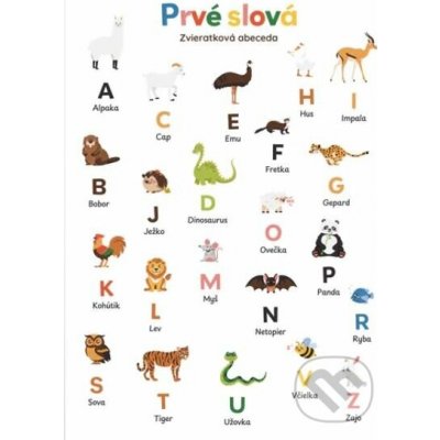 Rapotačky plagát Prvé slová - Zvieratková abeceda - Cingy Lingy – Hledejceny.cz