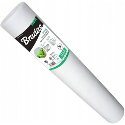 Bradas Bílá netkaná textilie pro zakrytí rostlin 160 cm x 100 m (10000 cm), 17 g/m2 – Sleviste.cz
