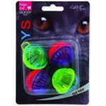 Magic Cat míček lesklý plastový chrastící 3,75 cm 4 ks – Zboží Dáma