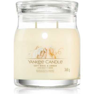 Yankee Candle Signature SOFT WOOL & AMBER 368 g – Zboží Mobilmania