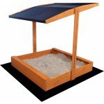 Sand Tropic Dřevěné pískoviště se stříškou 120x120cm modré – Hledejceny.cz