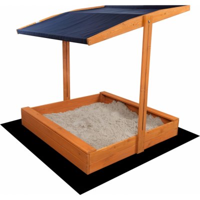 Sand Tropic Dřevěné pískoviště se stříškou 120x120cm modré – Hledejceny.cz