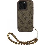Guess 4G Colored Ring Strap kryt s poutkem a MagSafe pro iPhone 16 Pro - hnědý 57983125438 – Zboží Mobilmania