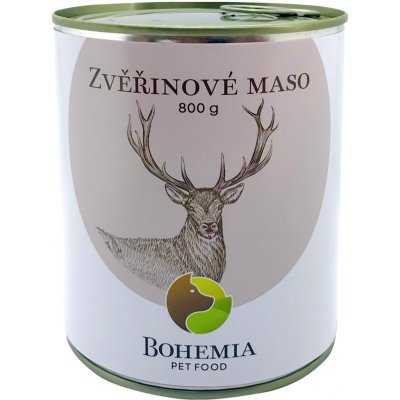 Bohemia Pet Food Zvěřinové maso ve vlastní šťávě 0,8 kg – Zboží Mobilmania