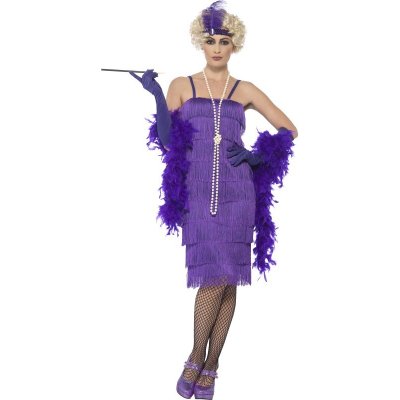 Flapper dlouhé purpurové – Zboží Mobilmania