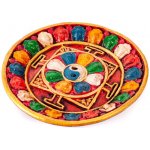 Stojánek na vonné tyčinky keramický Tibet Mandala 12 cm – Hledejceny.cz