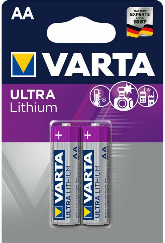 Varta Ultra Lithium AA 2KS FR14505 – Zboží Mobilmania