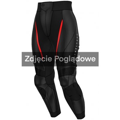 RebelHorn DIVA WOMEN BLACK RED LEATHER – Zboží Mobilmania