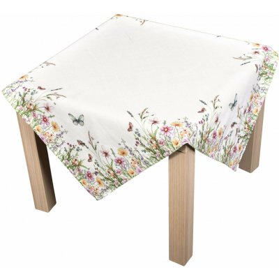 Forbyt ubrus CYH6179 TISK louka směs kvítí bílá čtverec 85x85cm – Hledejceny.cz