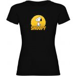 Tisknemena.cz Dámské tričko SNOOPY černá – Zboží Mobilmania