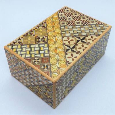 Japanese puzzle box 10steps 5sun drawer yosegi – Zboží Mobilmania