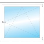 OKNA HNED Plastové okno 100x90 cm bílé otevíravé a sklopné pravé – Sleviste.cz