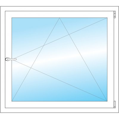 OKNA HNED Plastové okno 100x90 cm bílé otevíravé a sklopné pravé – Sleviste.cz