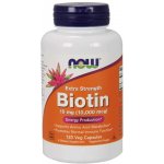 Now Foods Biotin 10 mg Extra Strength 120 rostlinných kapslí – Hledejceny.cz
