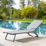 Luxusní relaxační zahradní lehátko BAYAMO - šedé – Sleviste.cz