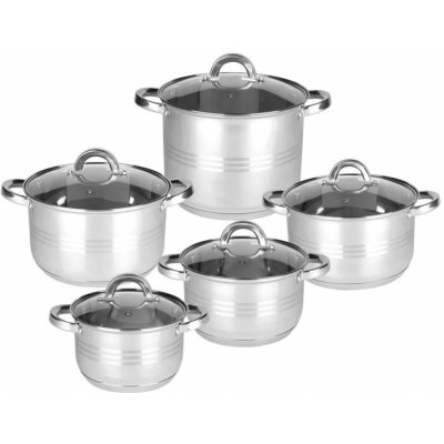 Rossner Sada hrnců MM004 Jumbo indukce 10 ks – Zboží Dáma