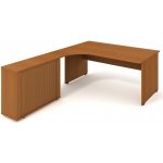 HOBIS Stůl pracovní tvarový GATE GE 1800 HR P, sestava pravá, 180 cm – Sleviste.cz