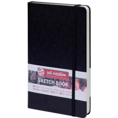 Talens Art Creation Sketchbook v pevné vazbě Black 13 x 21 – Sleviste.cz