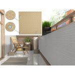 MyBestHome balkonová ratanová zástěna s očky Malmo 1 x 3 m béžová – HobbyKompas.cz