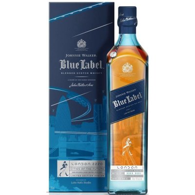 Johnnie Blue Label City London 2220 40% 0,7 l (karton) – Zboží Mobilmania