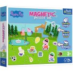 Trefl Magnetické Peppa a její zábava Peppa Pig v krabici 28,5x22x5cm 12 dílků – Zbozi.Blesk.cz