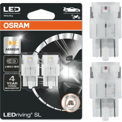 Osram LED W21W 7505DYP-02B AMBER 12V 2W W3x16d – Hledejceny.cz