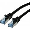 síťový kabel Roline 21.15.2858 S/FTP patch kat. 6a, LSOH, 15m, černý