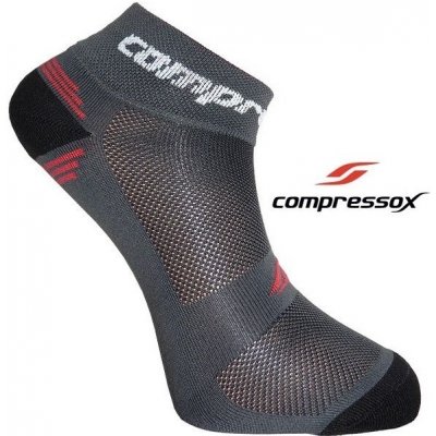 Compressox CSX BIKE funkční ponožky tm šedá