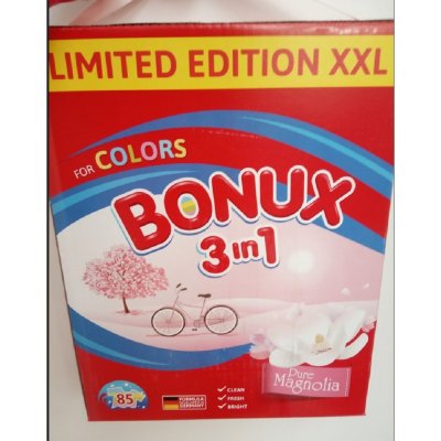 Bonux Color Pure Magnolia 3v1 prací prášek na barevné prádlo 80 PD 6 kg