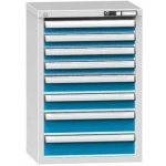 Polak Zásuvková skříň ZN8 578 x 464 x 840 mm šedá-modrá – Zboží Mobilmania