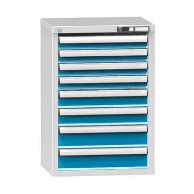 Polak Zásuvková skříň ZN8 578 x 464 x 840 mm šedá-modrá – Zboží Mobilmania