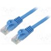 síťový kabel Lanberg PCU6-10CC-1000-B Patch, U/UTP, 6, lanko, CCA, PVC, 10m, modrý