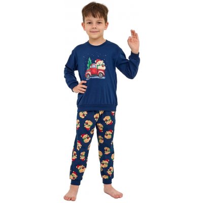 Chlapecké pyžamo CORNETTE TEDDY tmavě modrá – Zboží Dáma