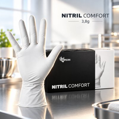 Espeon NITRIL COMFORT nepudrované bílé 100 ks – Hledejceny.cz