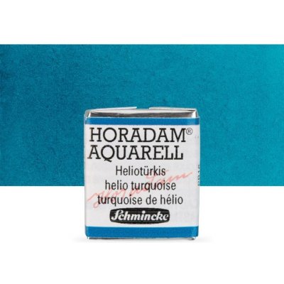 Schmincke Horadam akvarelové barvy v poloviční pánvičce 475 helio tyrkysová – Hledejceny.cz