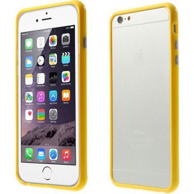 Pouzdro AppleMix Plasto-gumové rámeček Apple iPhone 6 Plus / 6S Plus - žluté