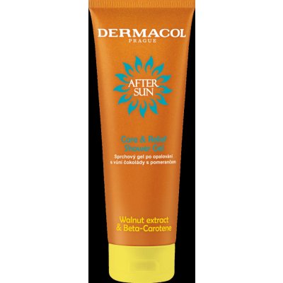 Dermacol After Sun sprchový gel po opalování čokoláda a pomeranč 250 ml