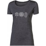 Progress VINKA "TREES" dámské merino triko šedý melír – Zboží Dáma