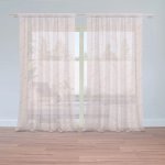 Sablio Záclony Růžové papírové vlaštovky: 2ks 150x250cm – Zboží Mobilmania