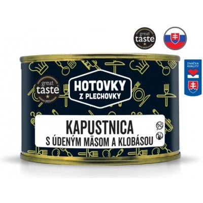 Hotovky z plechovky Zelňačka s uzeným masem a klobásou 400 ml – Hledejceny.cz